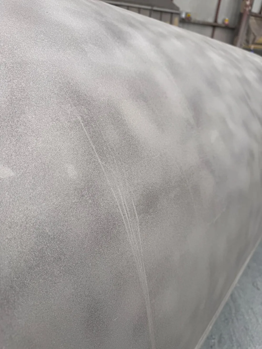 Macro de textura gris de superficie metálica preparada